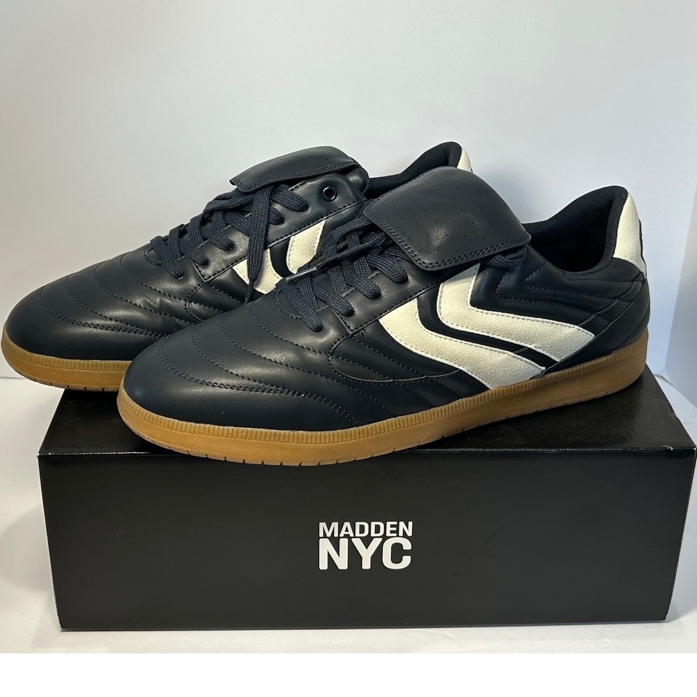 Madden NYC M-Muirr Sport Casual Navy White Gum Sole Sneakers 
 Mens 10.5 New